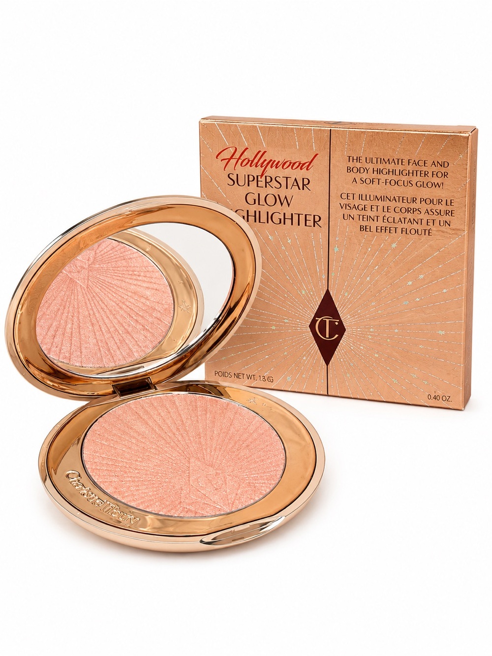 Charlotte Tilbury Glow Highlighter Compact - Peachy Pink Radiance